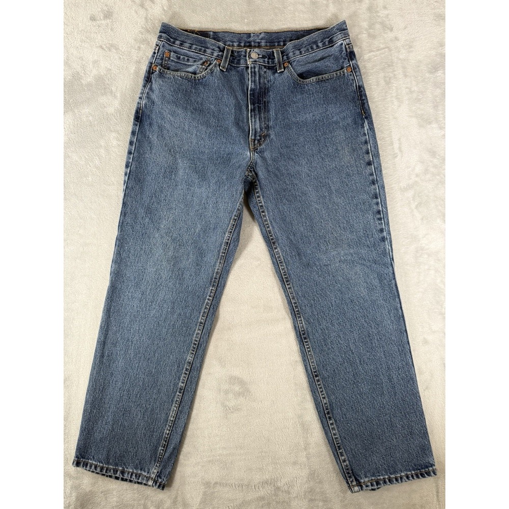 Levis 550 Jeans Mens 34x30 Blue Denim Relaxed Straight Fit